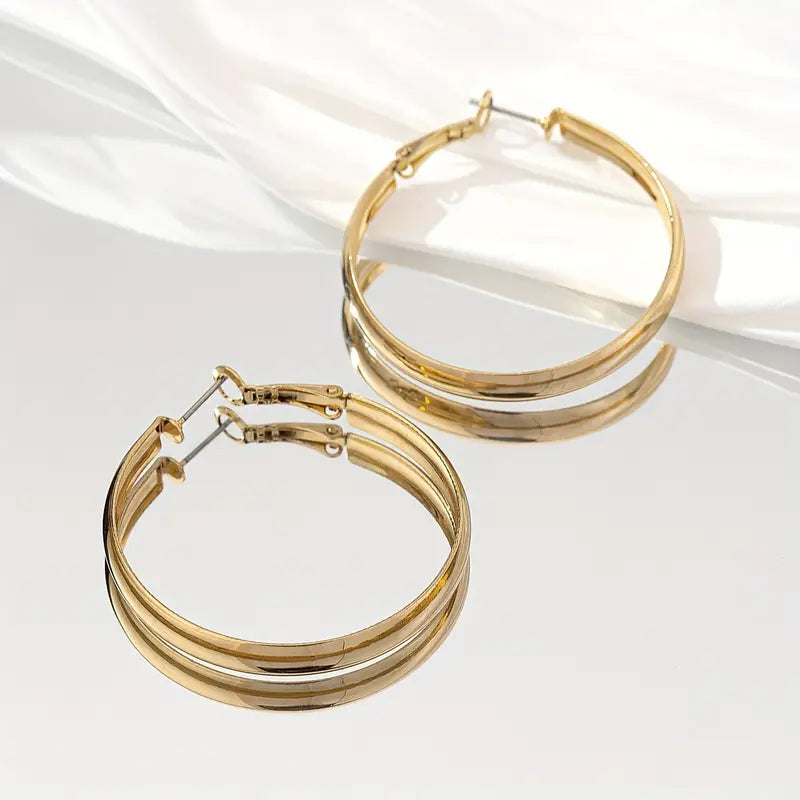 4 cm Hoop Earrings