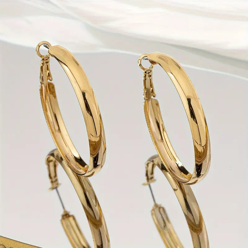 4 cm Hoop Earrings