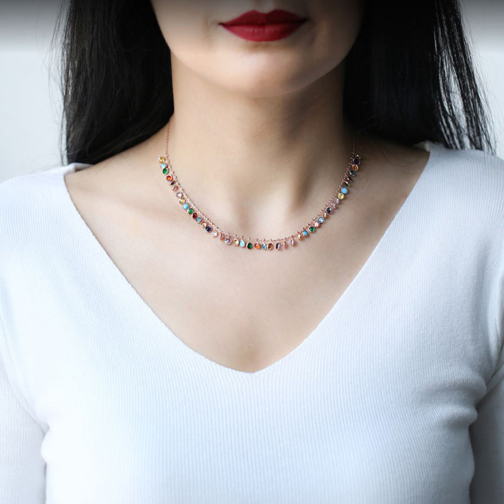 Mixed Stones Necklace