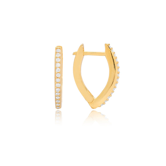Unique Shape Zircon Stone Earring