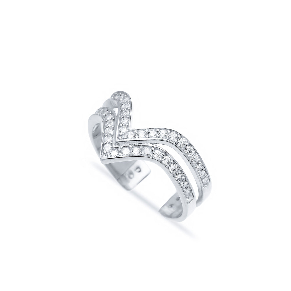 Two Bar Triangle Adjustable Ring