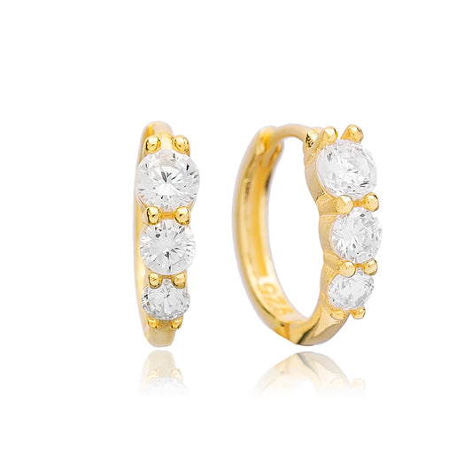 Zircon Stones Design Earrings