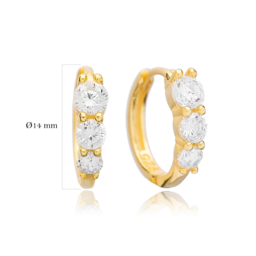Zircon Stones Design Earrings