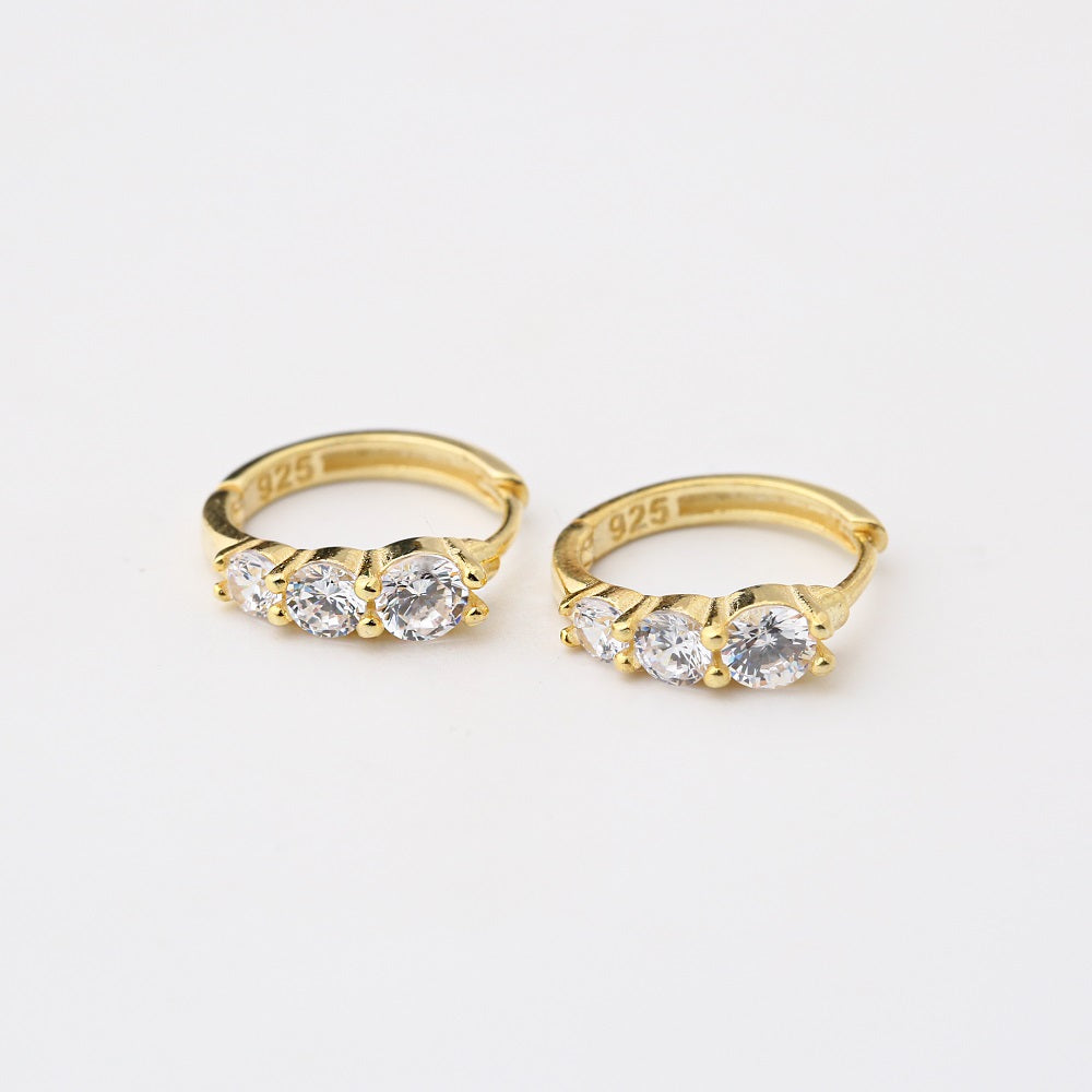 Zircon Stones Design Earrings