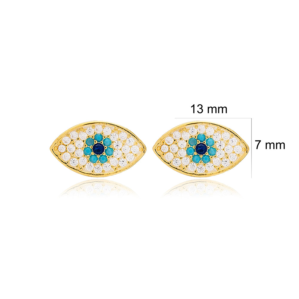 Evil Eye Stud Earrings