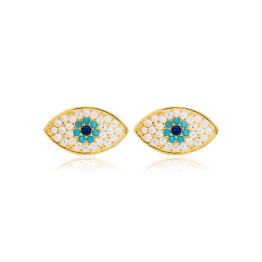 Evil Eye Stud Earrings