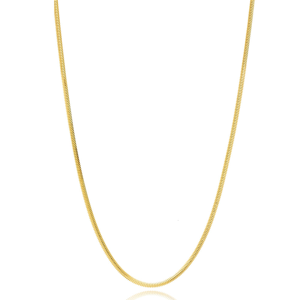 Herringbone Italian Chain Necklace 2.3 mm