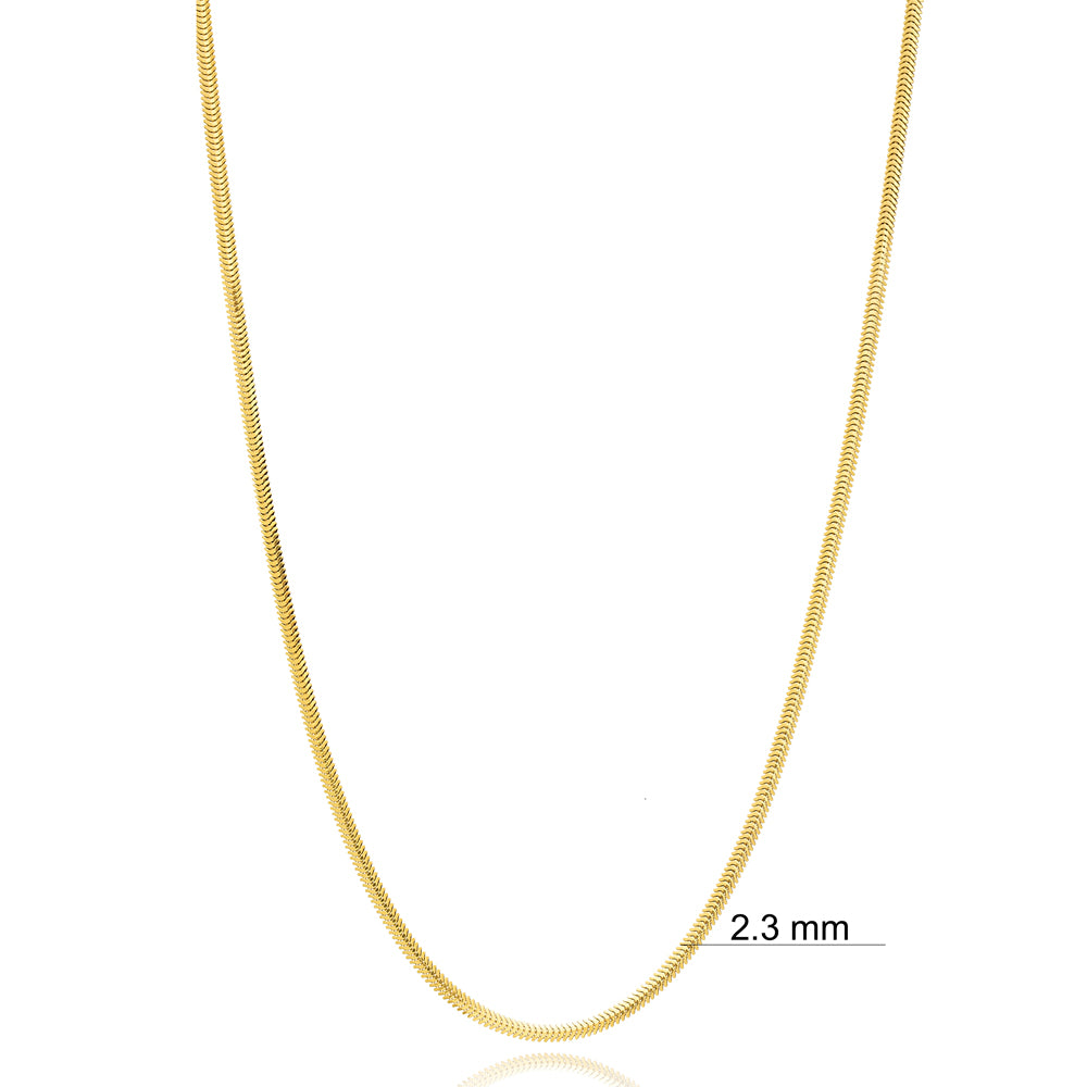 Herringbone Italian Chain Necklace 2.3 mm