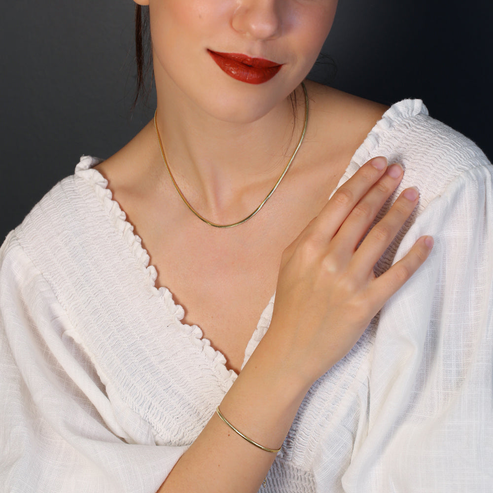 Herringbone Italian Chain Necklace 2.3 mm