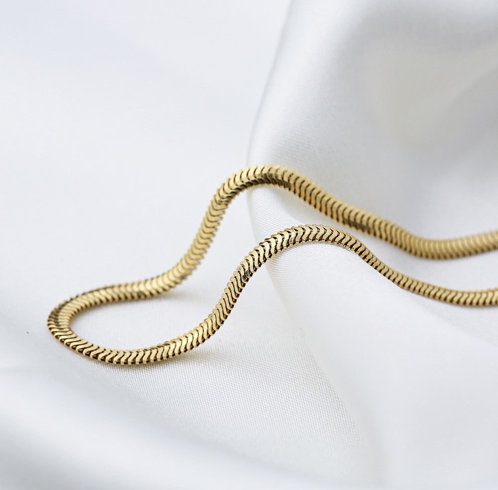 Herringbone Italian Chain Necklace 2.3 mm
