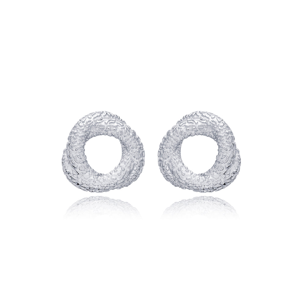 Round Shape Textured Earrings
