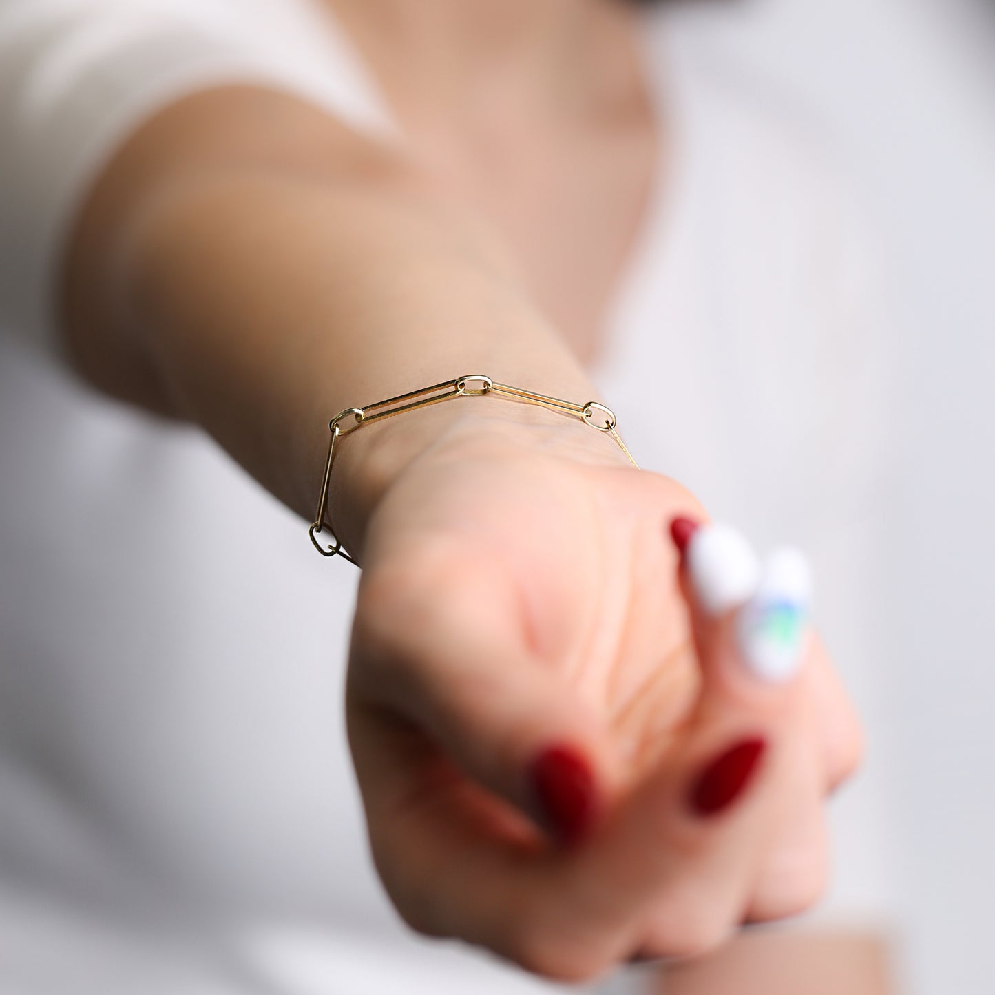 Rectangular Chain Design Bracelet