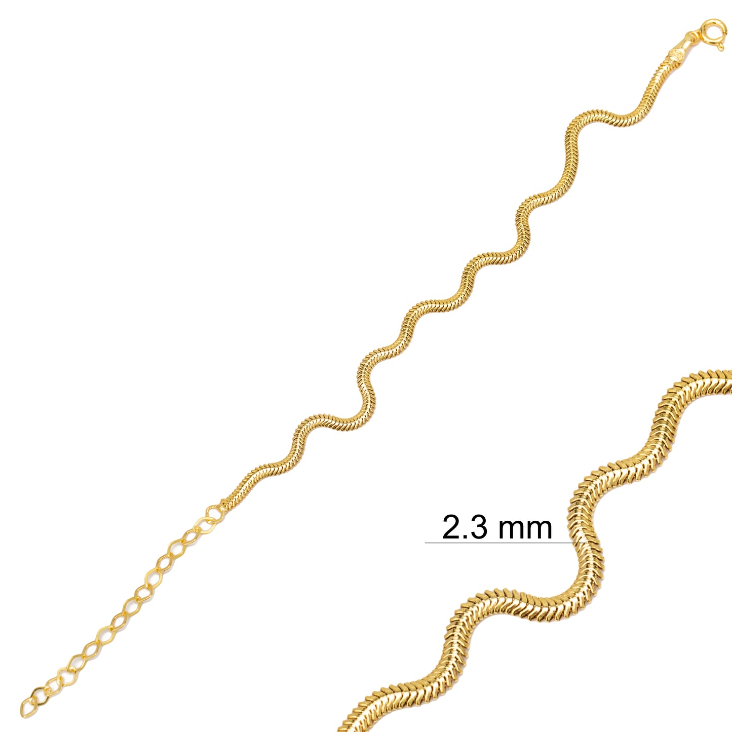 Herringbone Italian Chain 2.3 mm