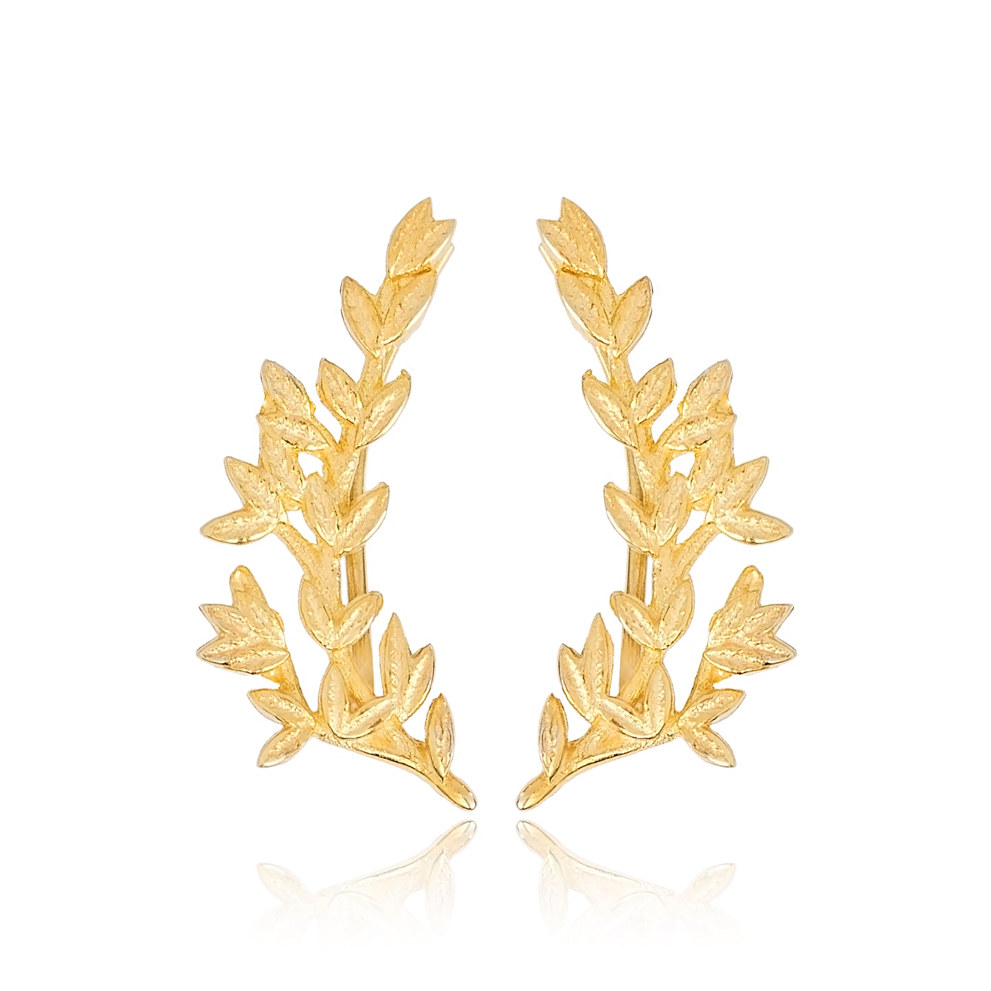 Earring Leaf Design Plain Earrings