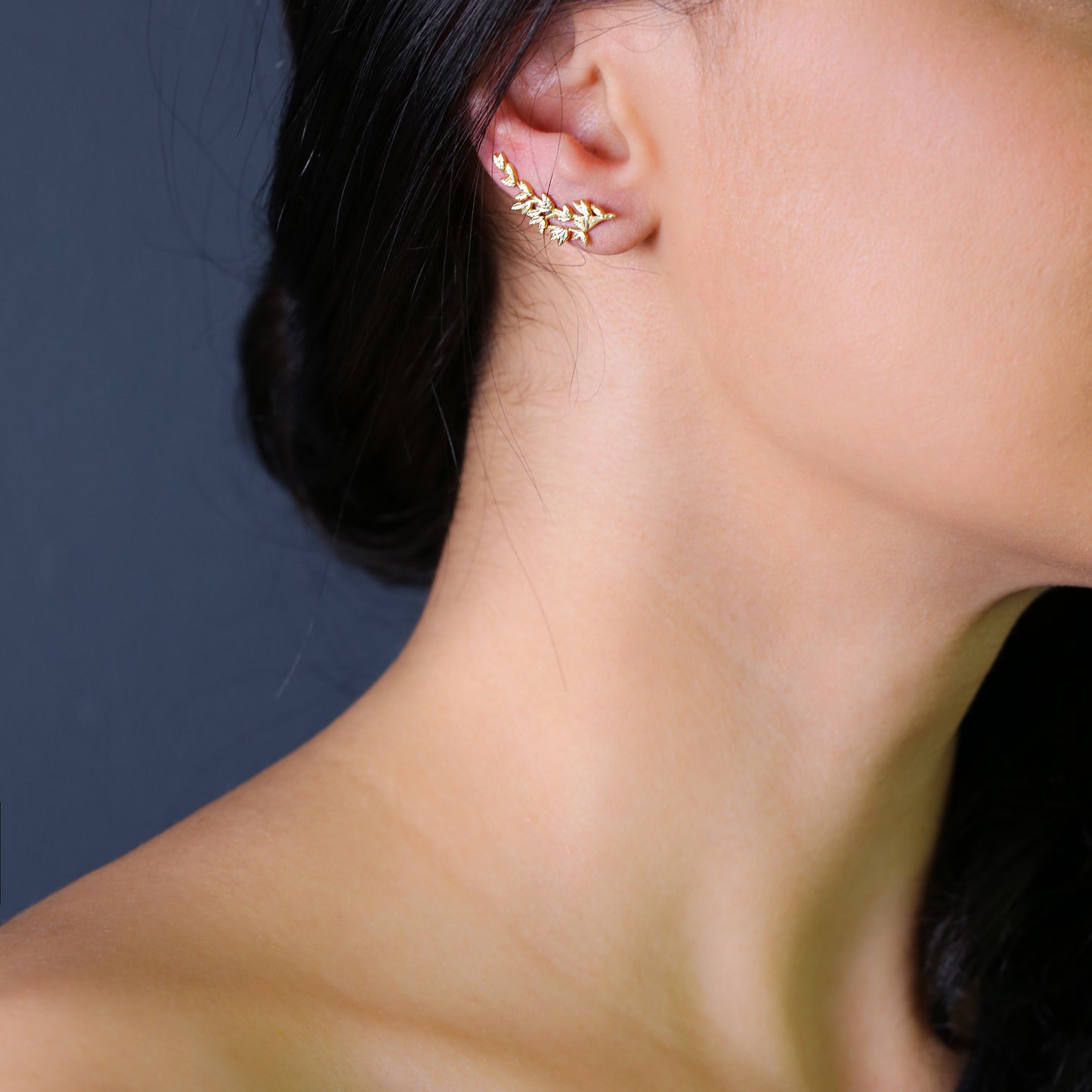 Earring Leaf Design Plain Earrings