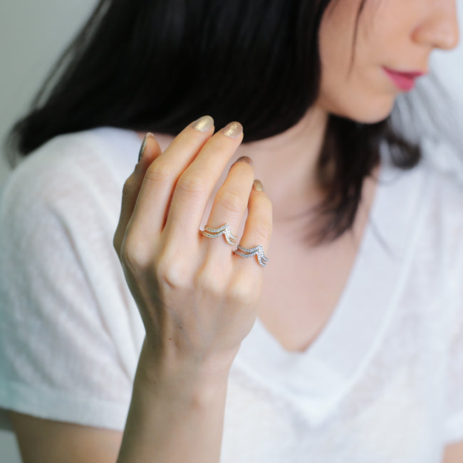 Two Bar Triangle Adjustable Ring