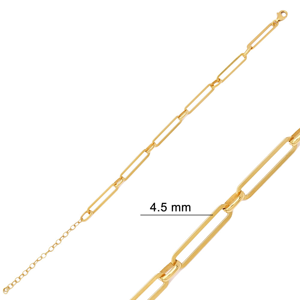Rectangular Chain Design Bracelet