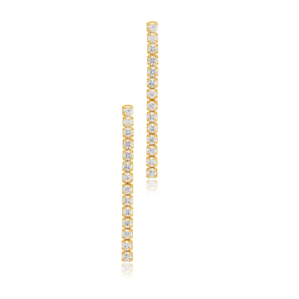 Clear Zircon Stone Stud Earring