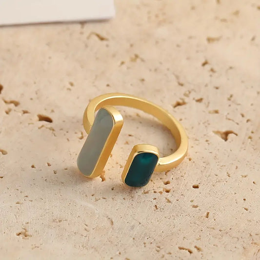 Elegant Adjustable Open Ring for Women - Versatile Zinc Alloy