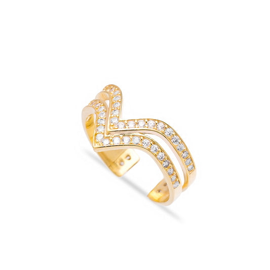 Two Bar Triangle Adjustable Ring