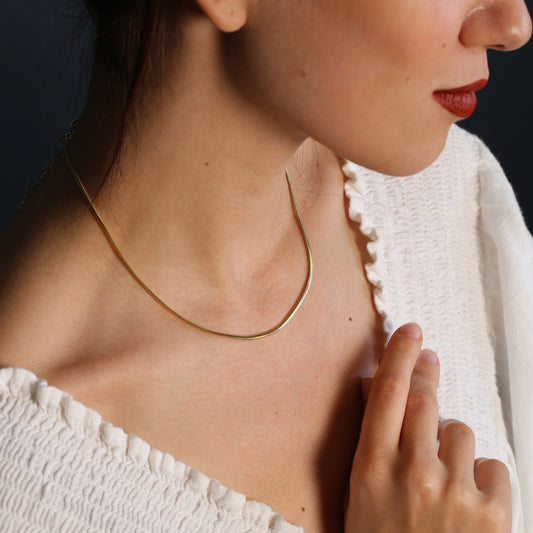 Herringbone Italian Chain Necklace 2.3 mm