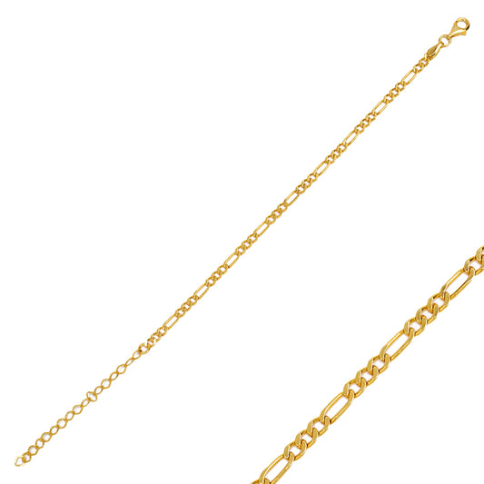 Figaro Chain Bracelet 2.5 mm