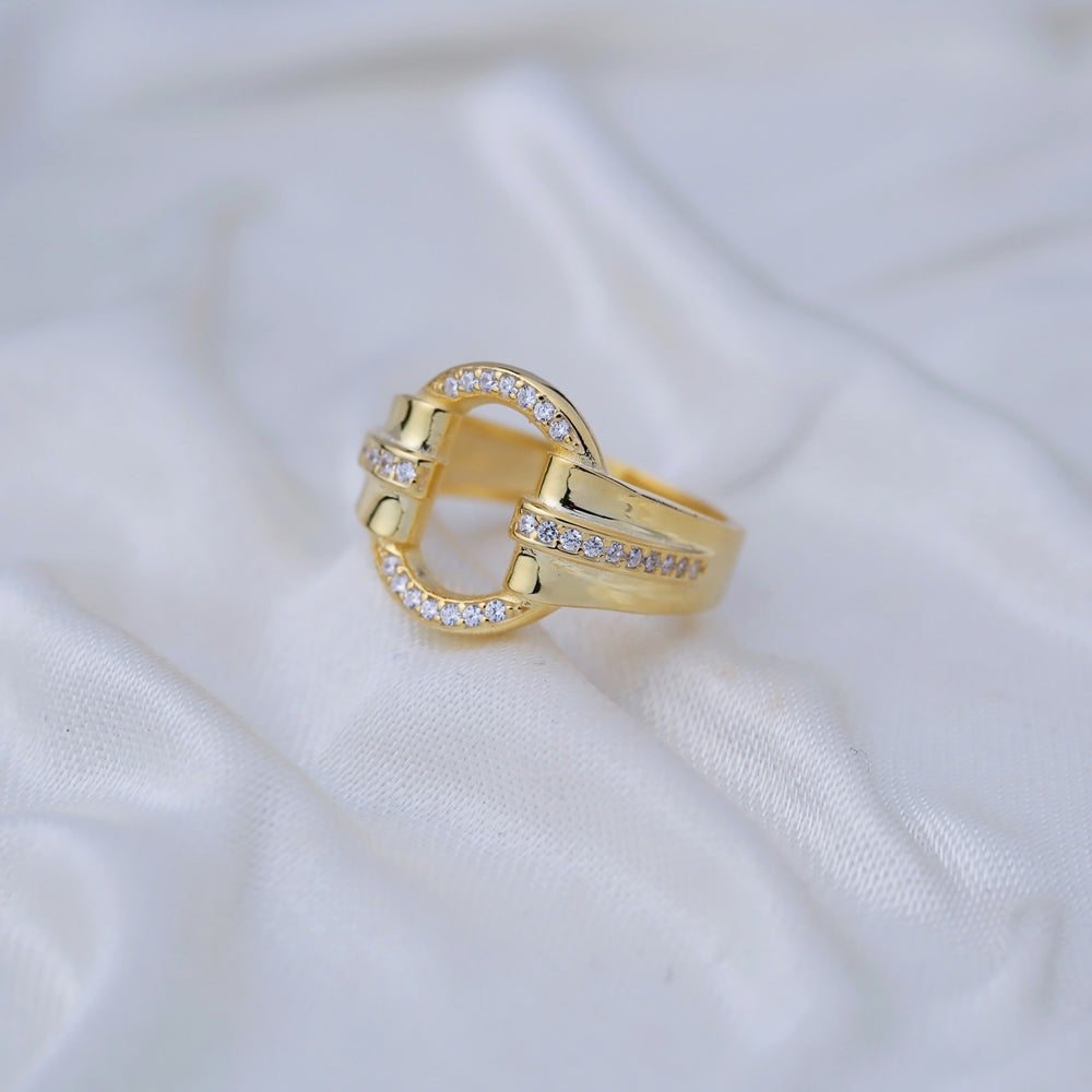 Zircon Stone Adjustable Ring