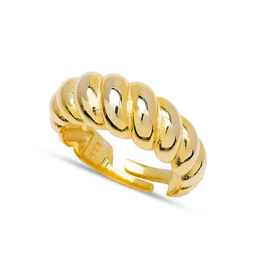 Twisted Design Adjustable Ring